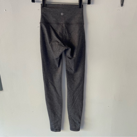 Lululemon wunder under full length tech mesh gray leggings tights 37818 - Picture 3 of 9